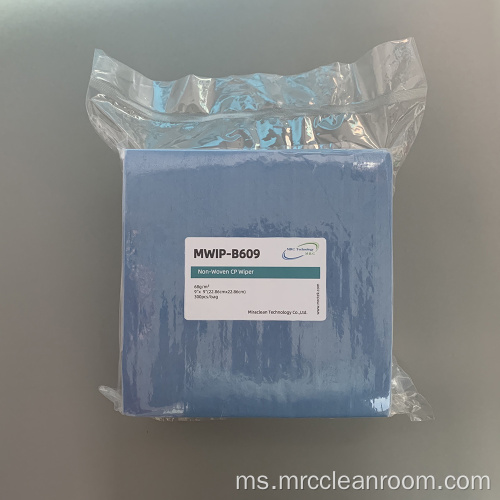 68gsm Blue Non-woven Selulose Polyester Wipes